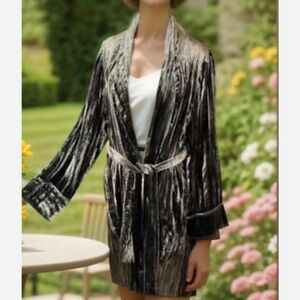 Johnny Was Velvet Kimono Jacket NWOT gorgeous